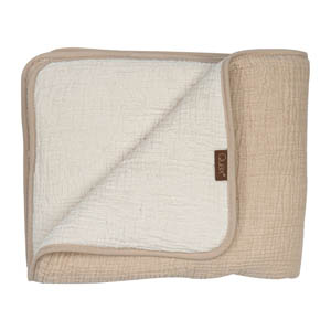 Quax - Natural quilted new born blanket - Klei