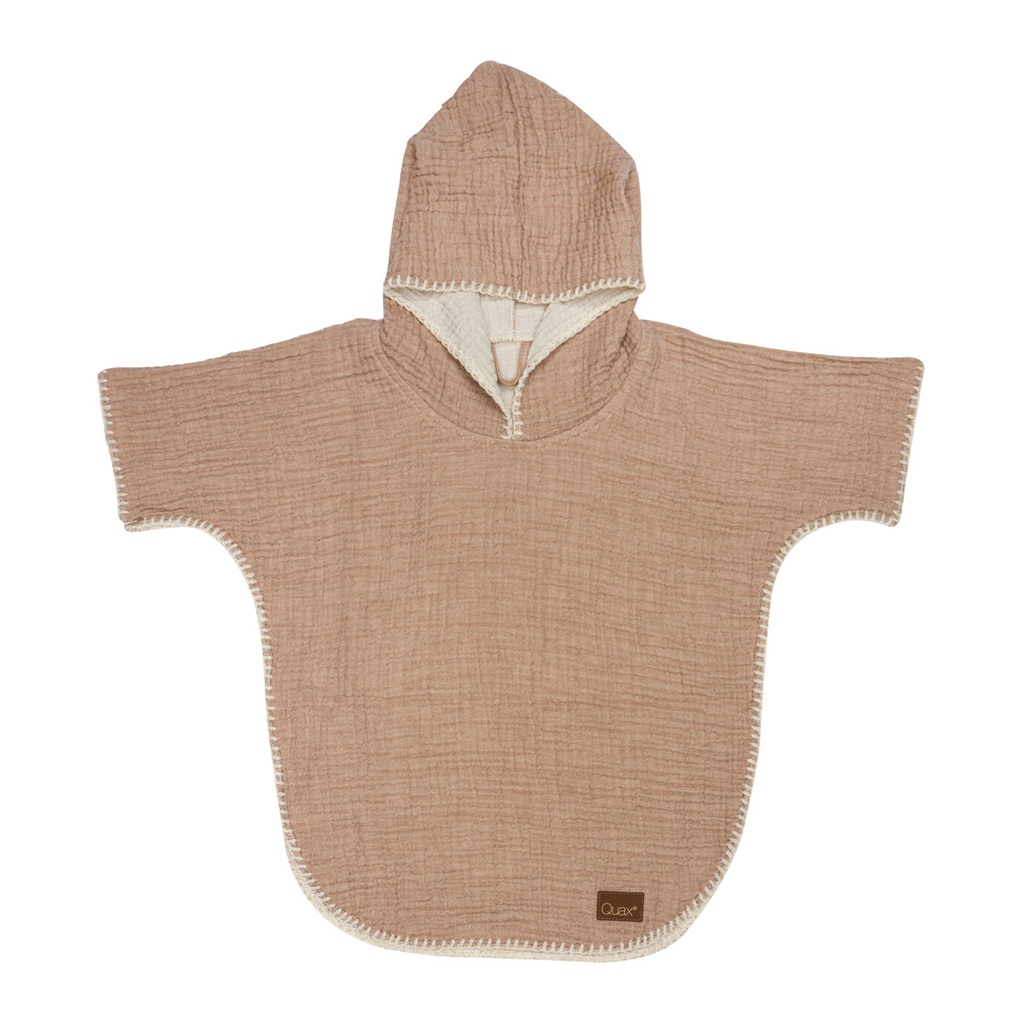 Quax - Natural poncho kids - Koraal (18m / 3y)