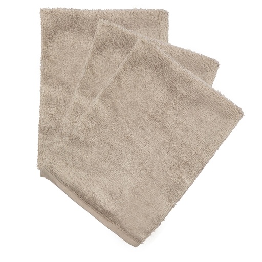 Timboo - Set van 3 washandjes - Feather Grey