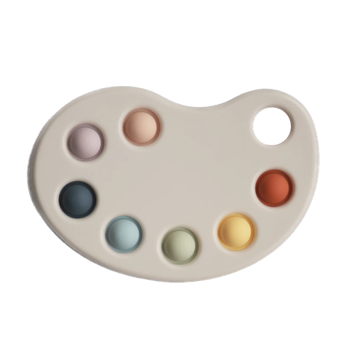 Mushie - Press toy paint palette - Multi 