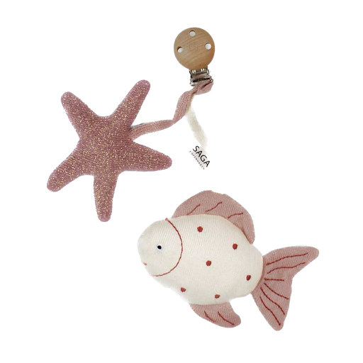 Saga - Pram toy Fish Njord - Pearl blush