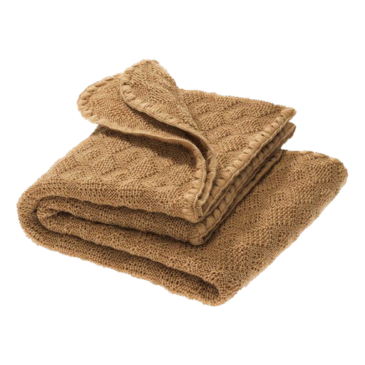 Disana - Woollen baby blanket - Caramel 