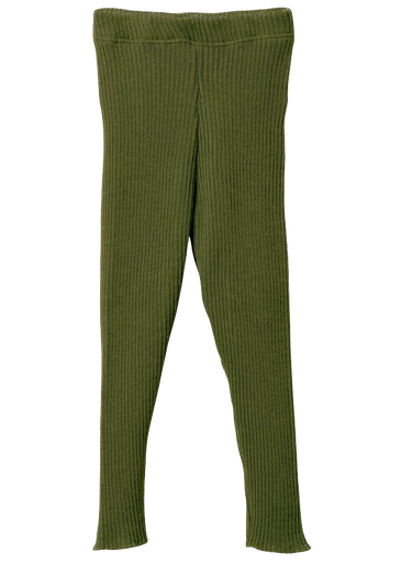 Disana - Knitted Leggings -  Olive