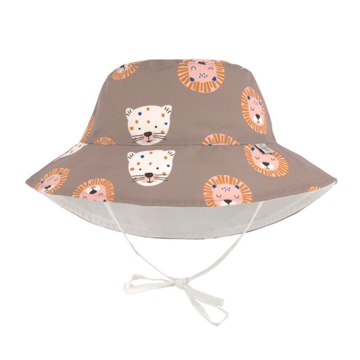 LÄSSIG - Sun protection bucket hat - Wild cats choco 