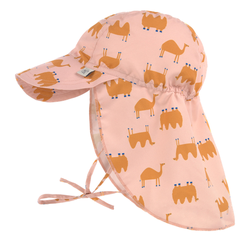 LÄSSIG - Sun protection flap hat - Camel pink 