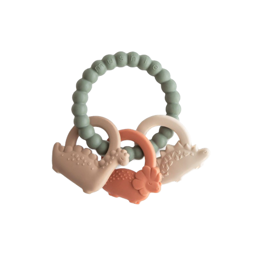 Mushie -  Teether ring - Dino