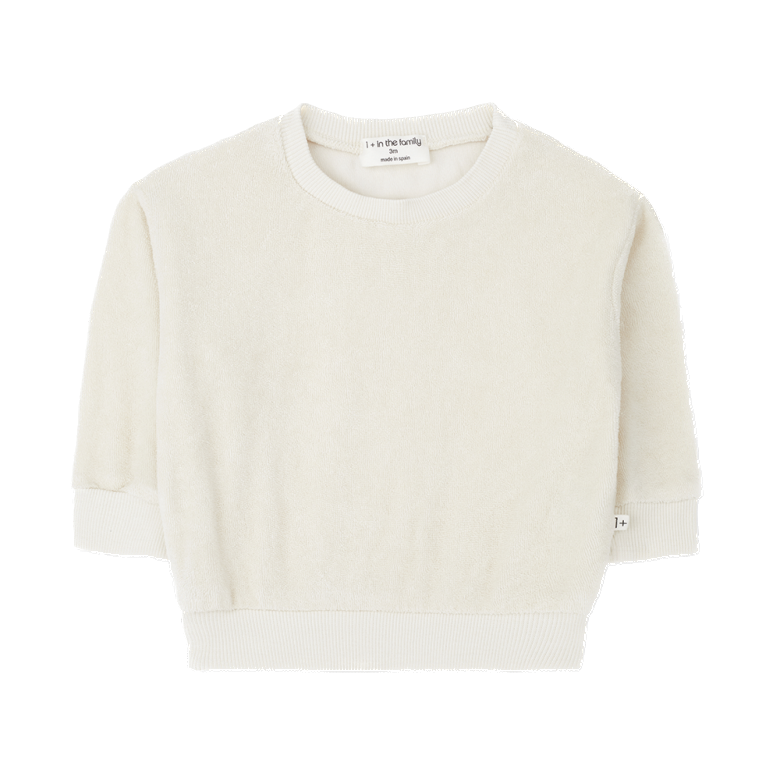 1+ In the family - Stefano sweatshirt - Ivory