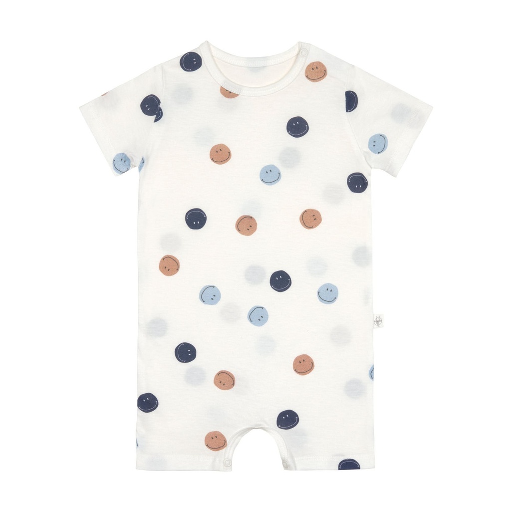 LÄSSIG - Pyjama playsuit short - Smile milky 