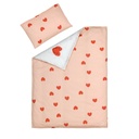 LÄSSIG - Bedding set - Heart peach rose