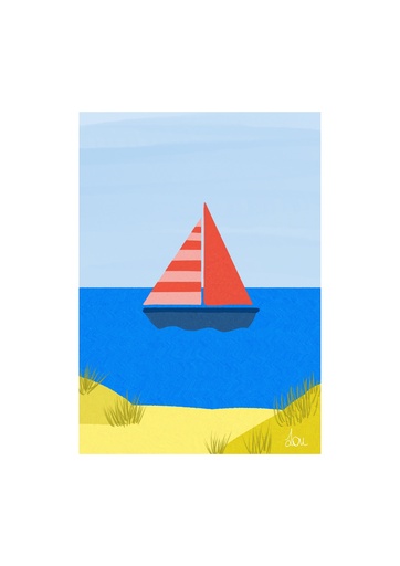 Atelier Lou - Poster Zeilboot
