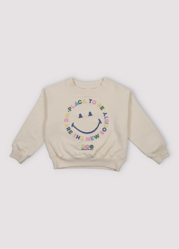 The new society - Happy Place Sweater - Vanilla Cream 
