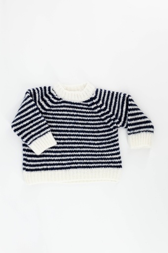 Pequeno Tocon - Baby jersey natural / marino 