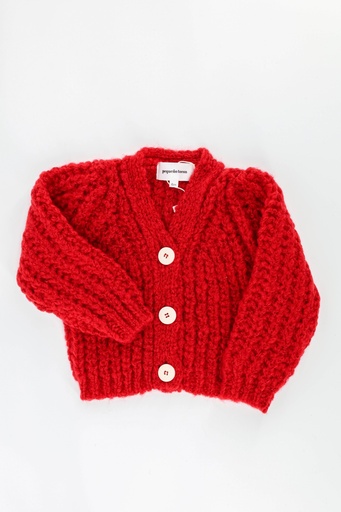 Pequeno Tocon - Baby cardigan rojo (2040)