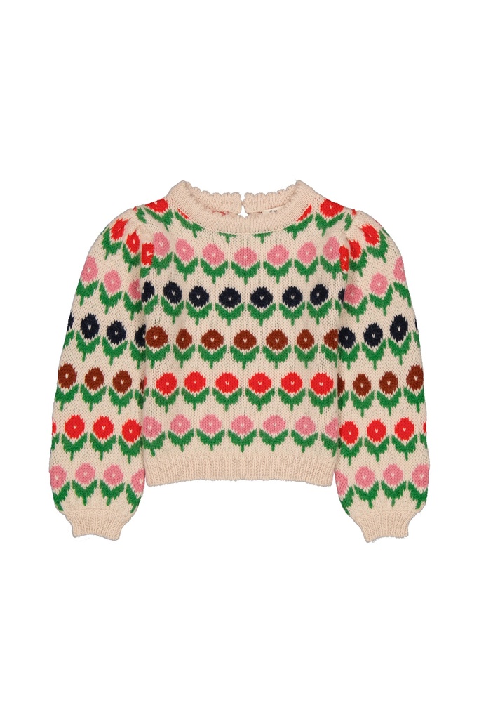 Hello Simone - Cleophee jumper Fleurette ecru