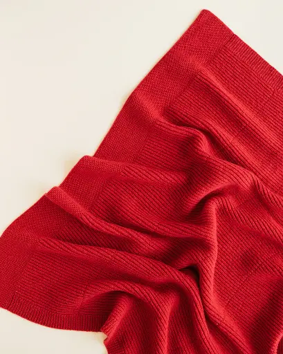 Hvid - Blanket Gaston (Apple Red)