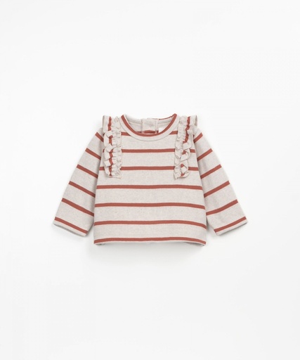 Play Up - Striped jersey LS t-shirt 2AP11003