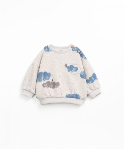 Play Up - Printed jersey sweater 1AP11353 (blauw)