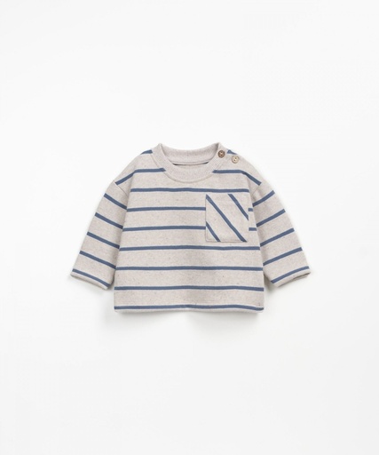 Play Up - Striped jersey LS t-shirt 1AP11005