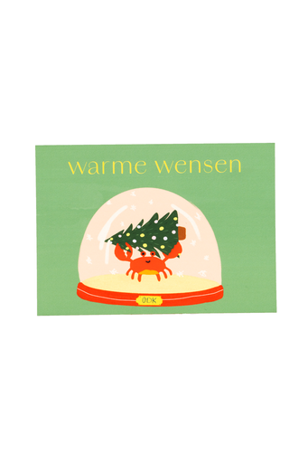 Atelier Lou - Wenskaart Kerst - Warme Wensen