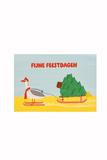 Atelier Lou - Wenskaart Kerst - Fijne Feestdagen