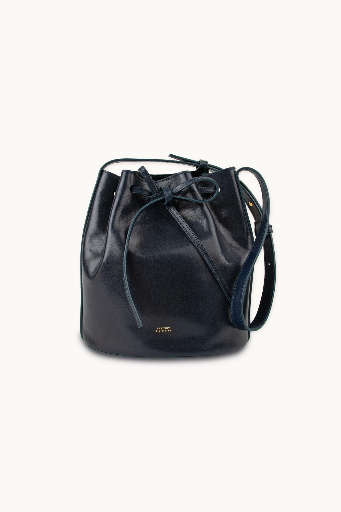 The tiny big sister - Anne leather medium bucket bag