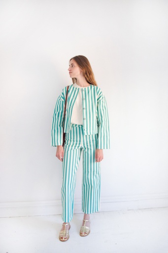 The tiny big sister - Striped Berta long denim